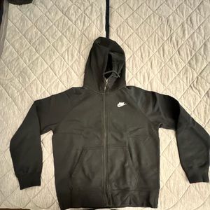 Nike | Men’s  Sportswear Fleece Zip Up Hoodie | Black | Large | Like New